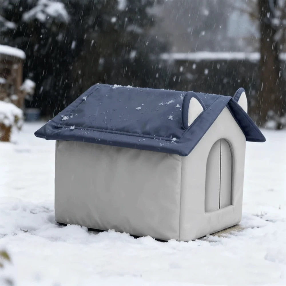 Refugio Aislado para Gatos de Exterior — Impermeable y Resistente