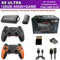 M15 X8ULTRA 4K Game Stick 128G Consola de Videojuegos con Más de 5000 Juegos Clásicos Arcade, Controles Inalámbricos Dobles, HD, para 2 Jugadores