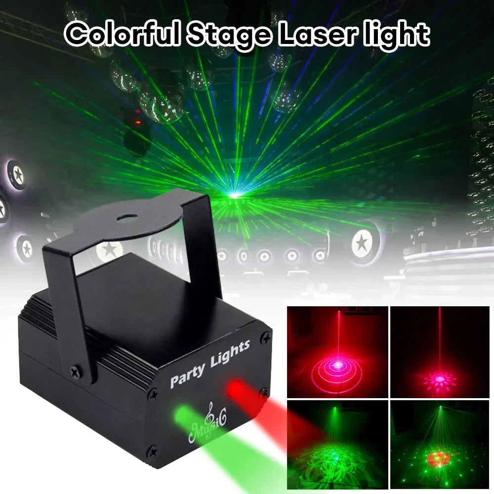 Mini Proyector Láser para Fiesta 32 Patrones