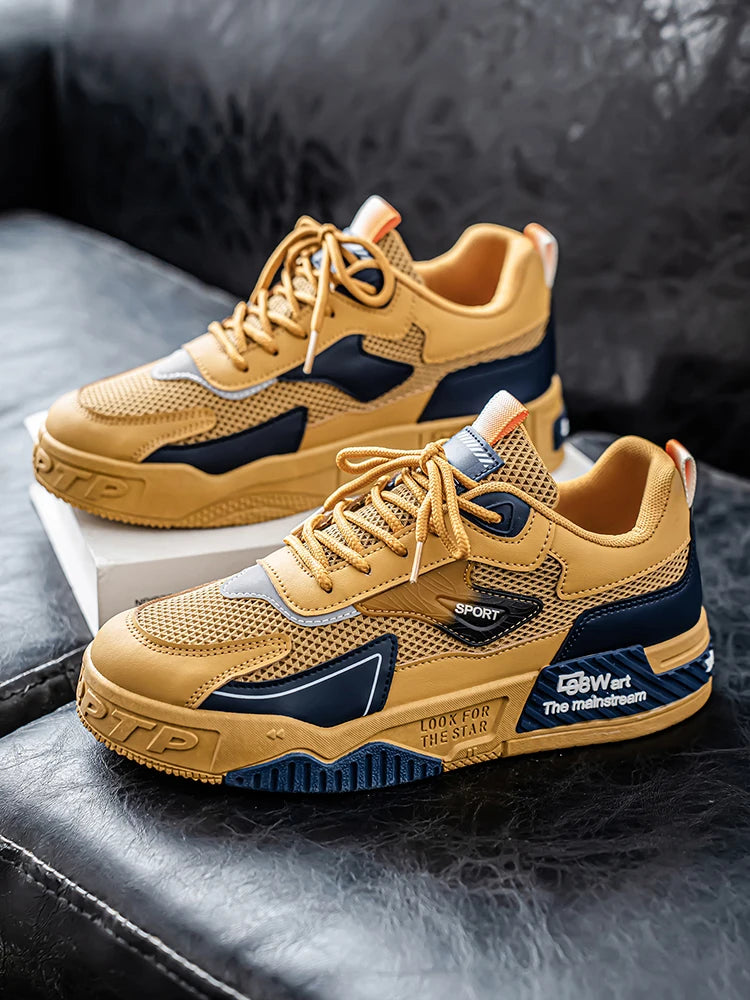 Zapatos de skate transpirables. Zapatos deportivos casuales de moda para hombre, zapatos para calle al aire libre, zapatos de hombre modernos y versátiles, adecuados