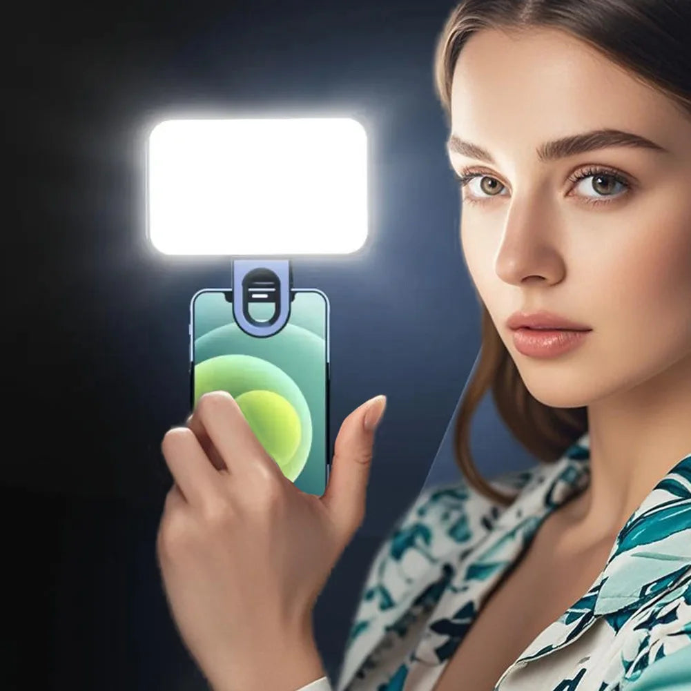 Mini Luz LED para Selfie Portátil con Clip