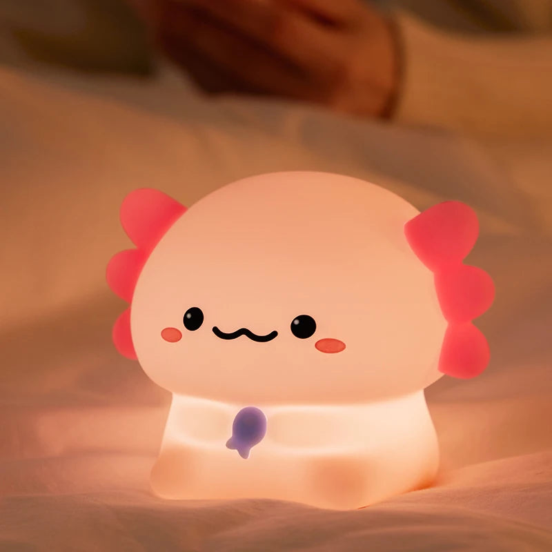 Lámpara Nocturna Cerdito Rosa Silicona LED USB