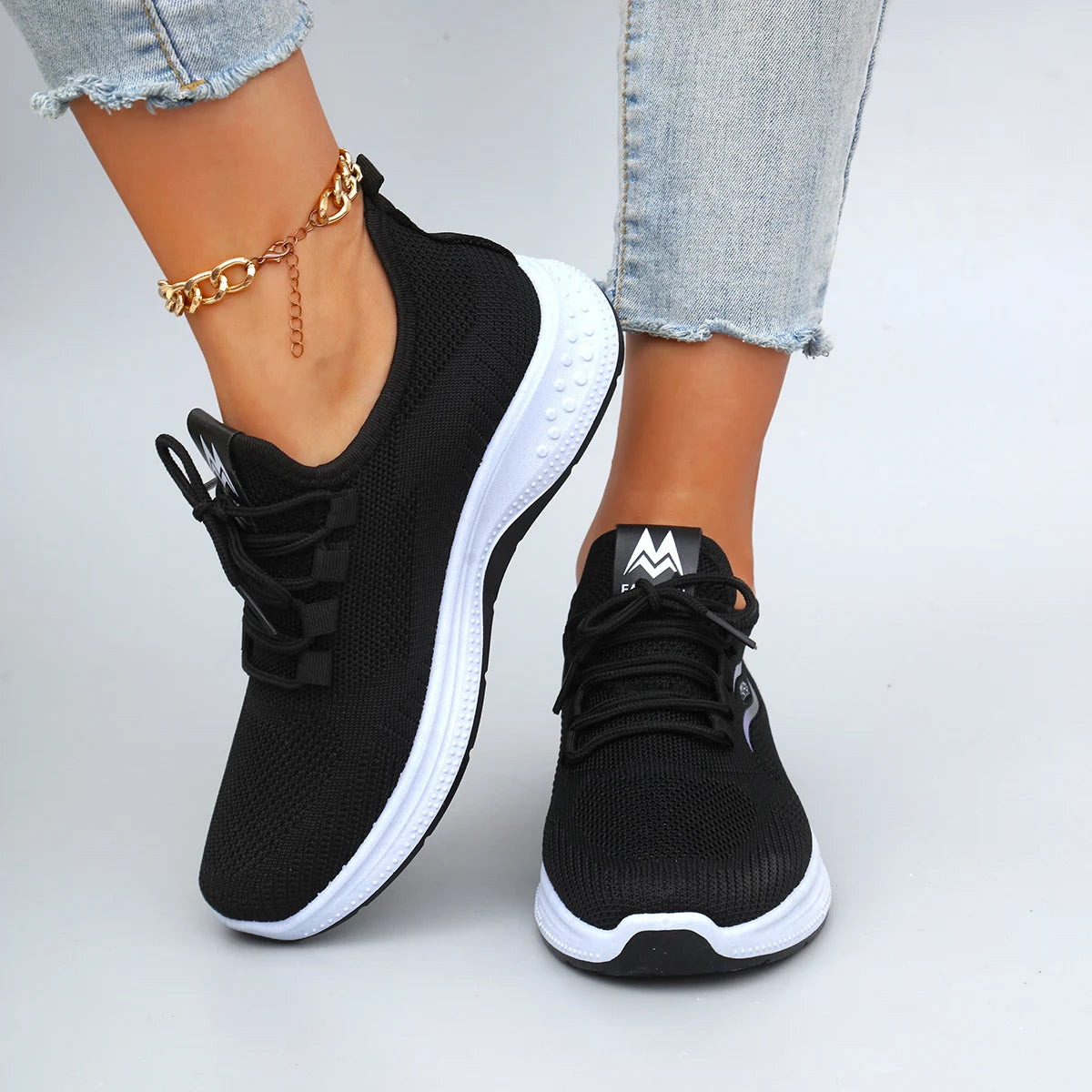 Zapatillas de malla transpirable de verano para mujer