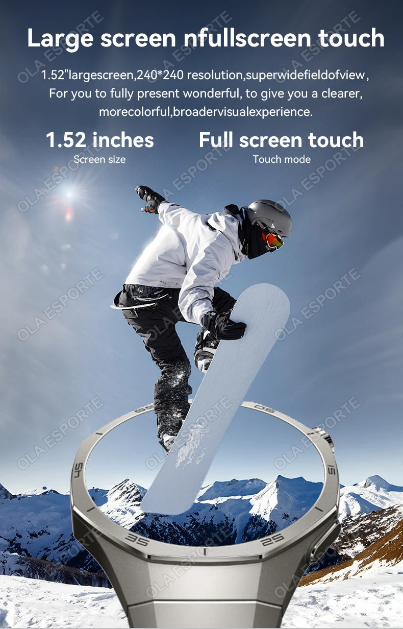Reloj Inteligente 2026 Watch 5 Pro con GPS, Pantalla AMOLED de 360*360, NFC, Llamadas Bluetooth, Resistente al Agua, Monitor de Salud, Reloj Inteligente para Hombre Hw1