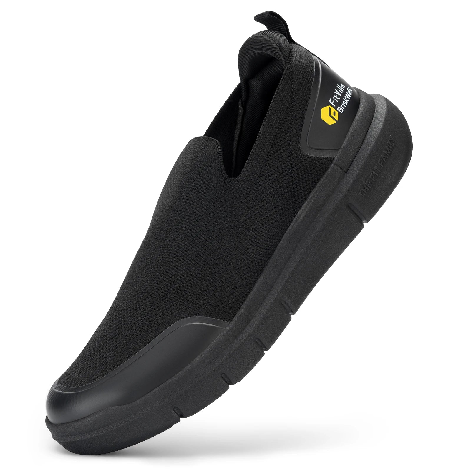 FitVille Zapatos para caminar para hombre, zapatos para fascitis plantar extraanchos, ligeros para pies hinchados, alivio ortopédico del dolor en el pie