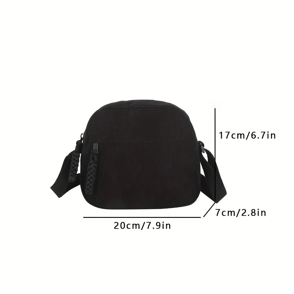 Bolso de Hombro de Pana Vintage Estilo Harajuku
