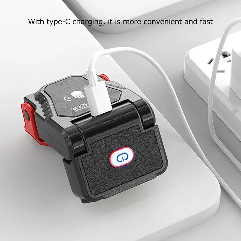 Faro LED Recargable USB con Sensor de Movimiento para Camping