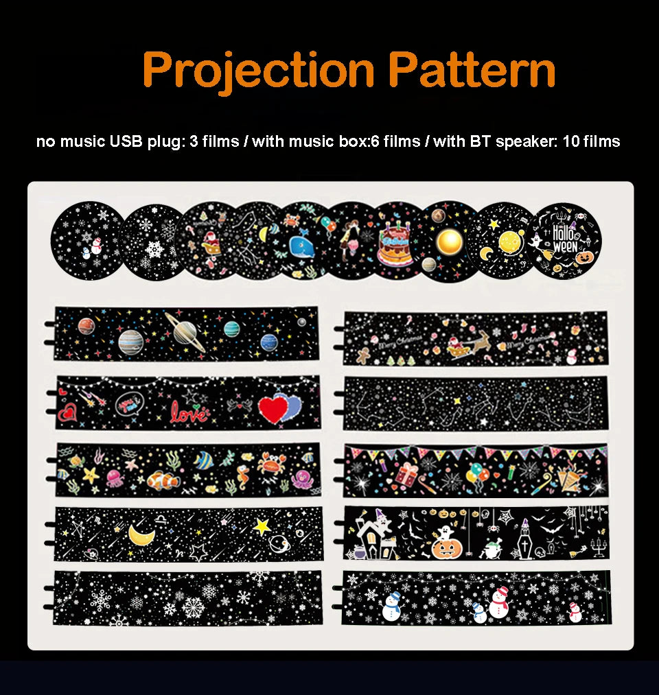 Proyector de Galaxia Bluetooth Luz Nocturna para Niños