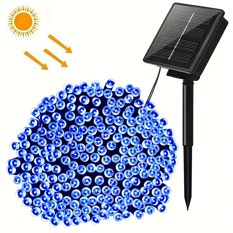 Cadena de Luces LED Solar para Jardín Exterior Decorativa