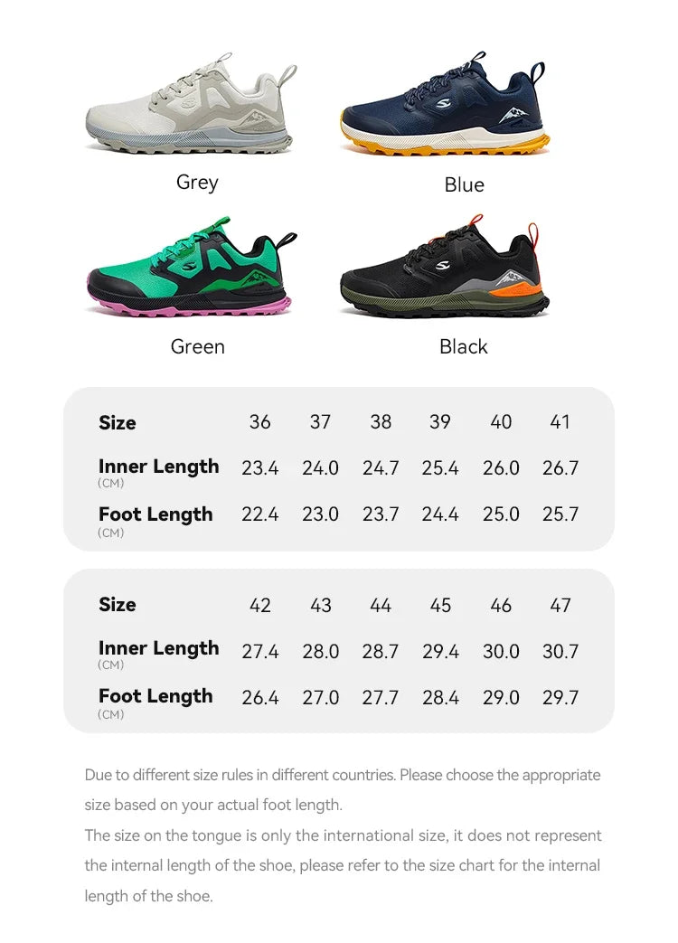 HOBIBEAR Zapatillas de senderismo unisex con cordones Zapatos para caminar Viajes al aire libre Zapatillas de deporte de cuero artificial