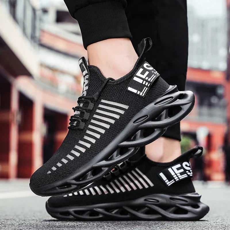 YRZL, zapatos para hombre, zapatillas cómodas, zapatillas transpirables para mujer, par de zapatos para correr, Tenis de malla, zapatos deportivos, talla 36-46, zapatillas para caminar para hombre