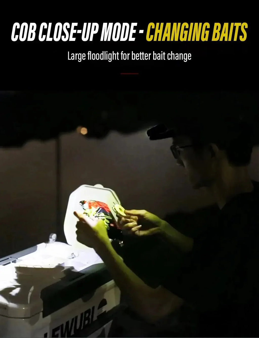 Linterna Frontal LED Recargable para Pesca y Camping XPE COB