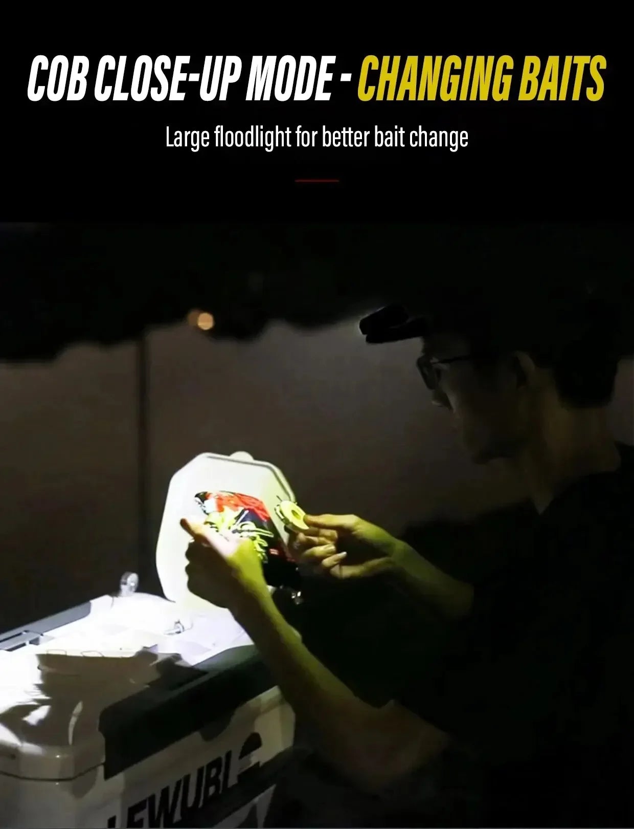 Linterna Frontal LED Recargable para Pesca y Camping XPE COB