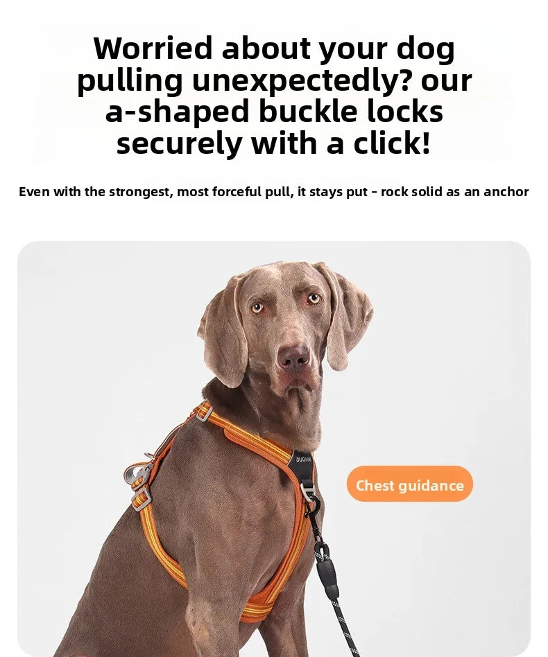 Arnés Antitirones para Perro con Chaleco Reflectante Ajustable