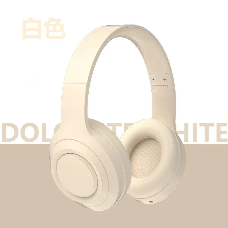 Auriculares Estéreo HIFI Inalámbricos Bluetooth, Auriculares Deportivos para Juegos con Micrófono HD, Compatibles con TF/AUX, Reducción de Ruido