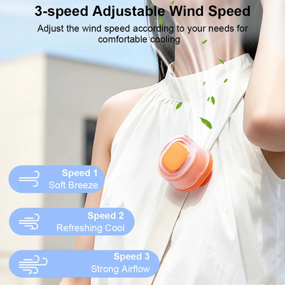 Ventilador Portátil con Clip para Mochila y Cintura
