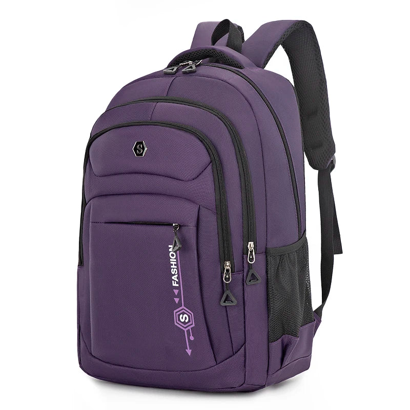 Mochila de viaje: gran capacidad, correas ajustables para los hombros, múltiples compartimentos, adecuada para la escuela, viajes y trabajo, tr