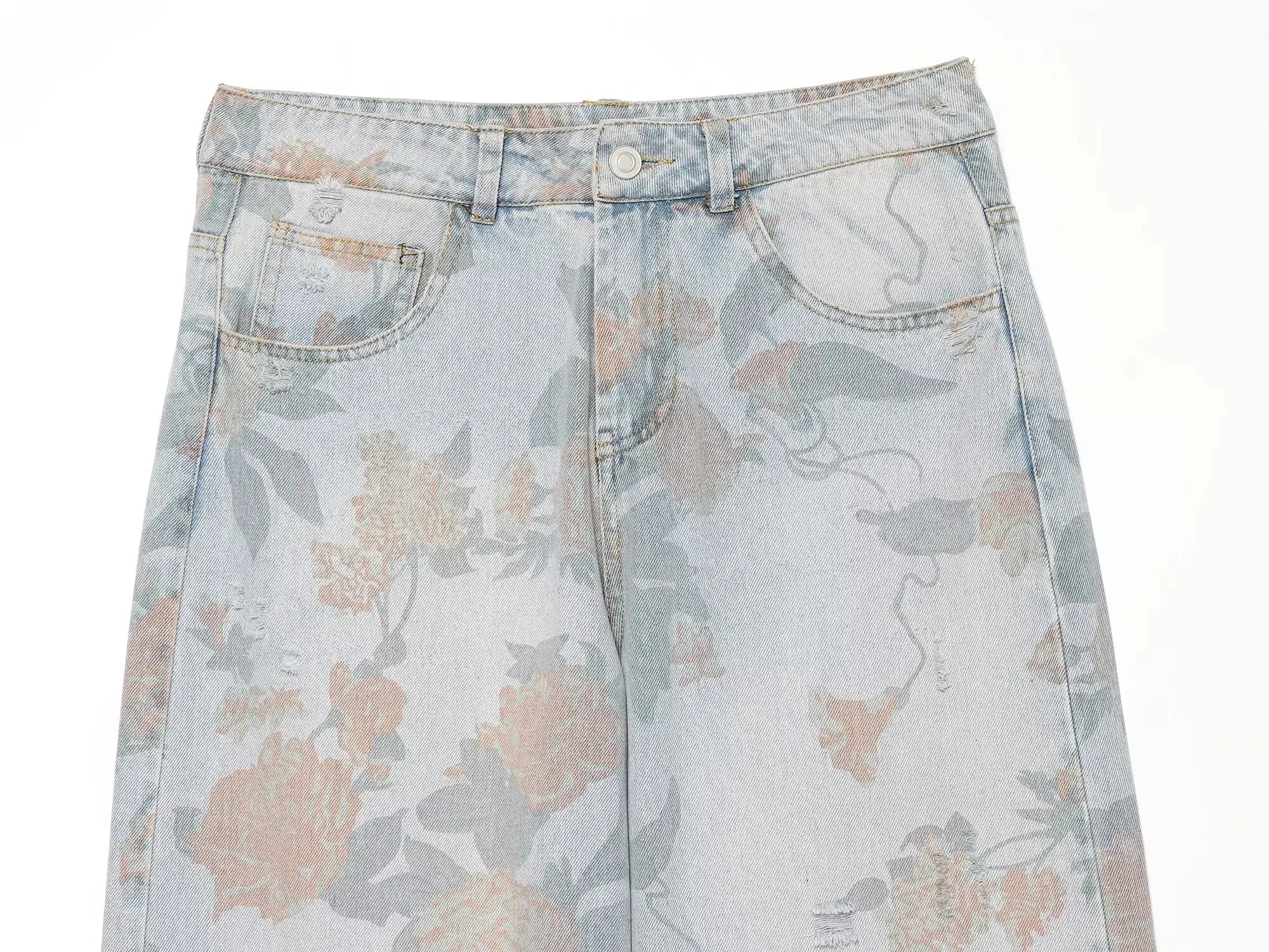 Pantalones Vaqueros Holgados de Cintura Baja