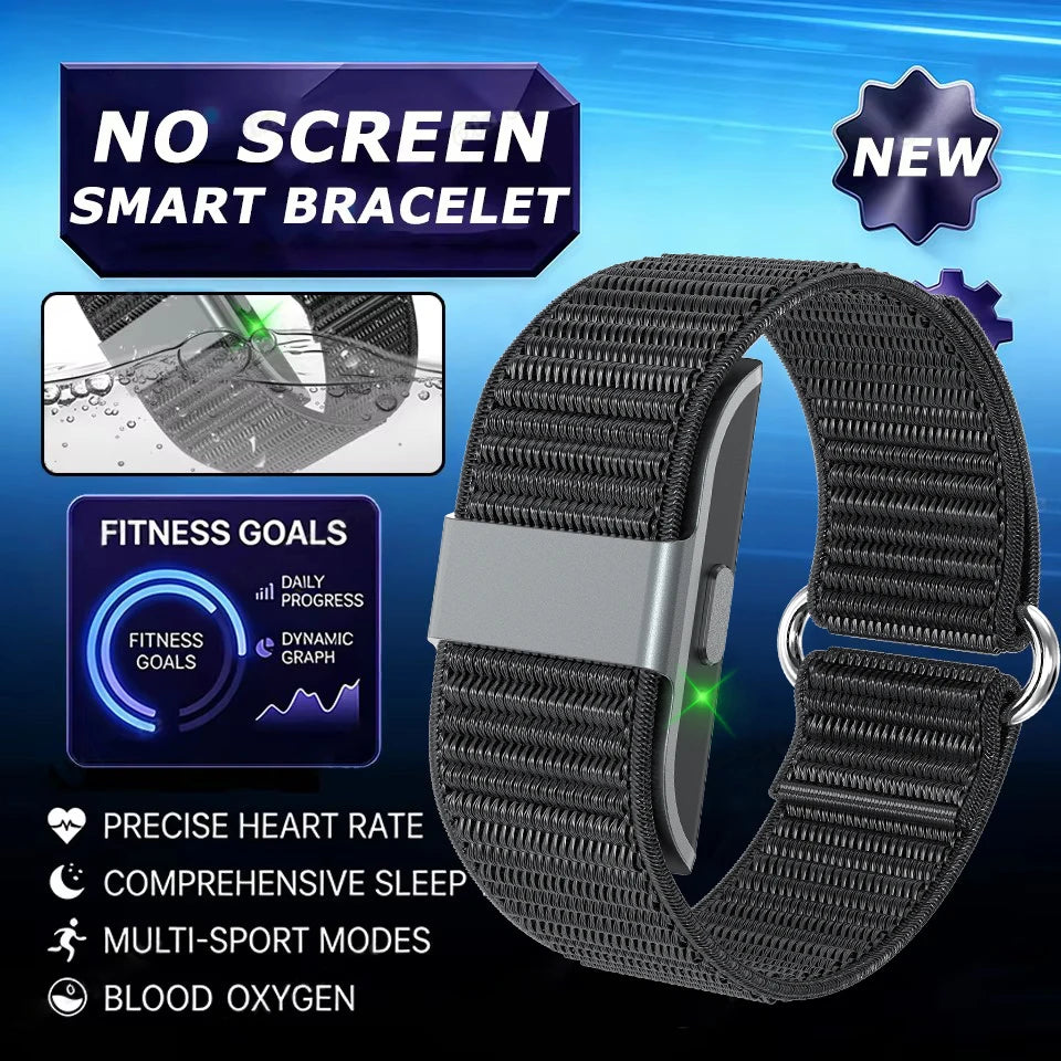 Pulsera inteligente LIGE 2026, monitor cardíaco y VFC, resistente al agua IP68