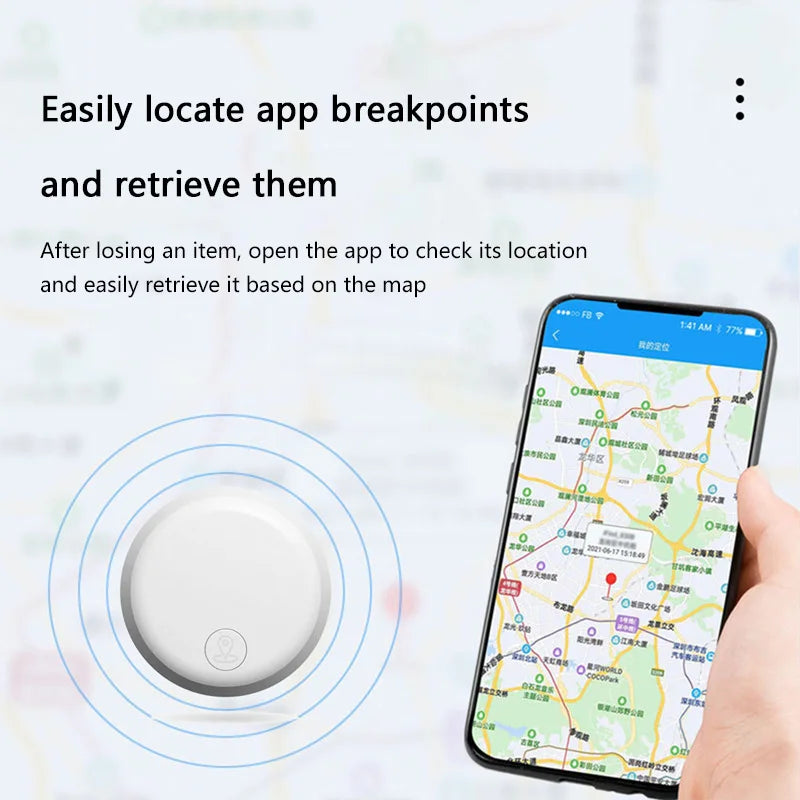 Rastreador Bluetooth Antipérdida Mini - GPS para Mascotas, Llaves y Bolsos