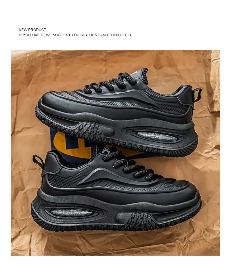 Zapatos Deportivos Casuales para Hombre, Zapatos de Skate con Suela Gruesa a la Moda, Zapatos Modernos y Cómodos para Hombre, Adecuados para Exteriores