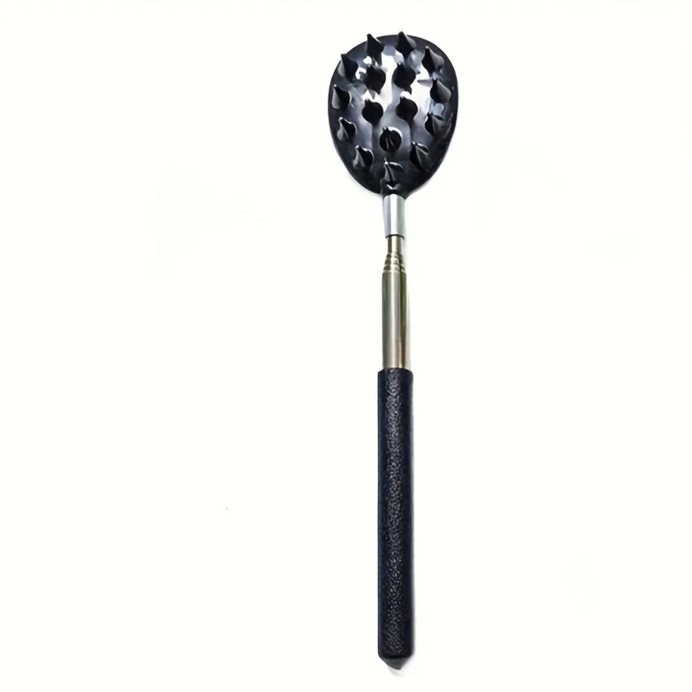 Rascador de espalda extensible con forma de cactus, resistente, longitud ajustable, para usar con una sola mano, para cama, sofá, coche, viajes    PVC Resistente