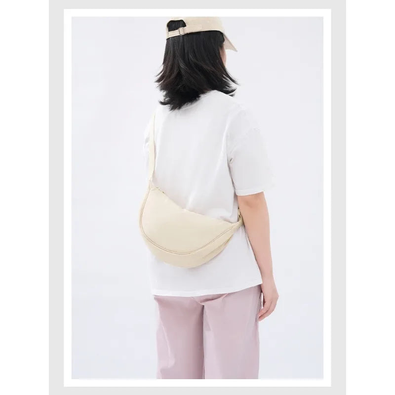 Bolso bandolera ligero para mujer con diseño luna, multicolor y uso diario