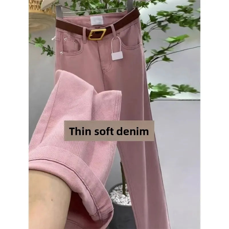 Pantalones Vaqueros Y2K de Cintura Alta para Mujer, Estilo Coreano, Elásticos