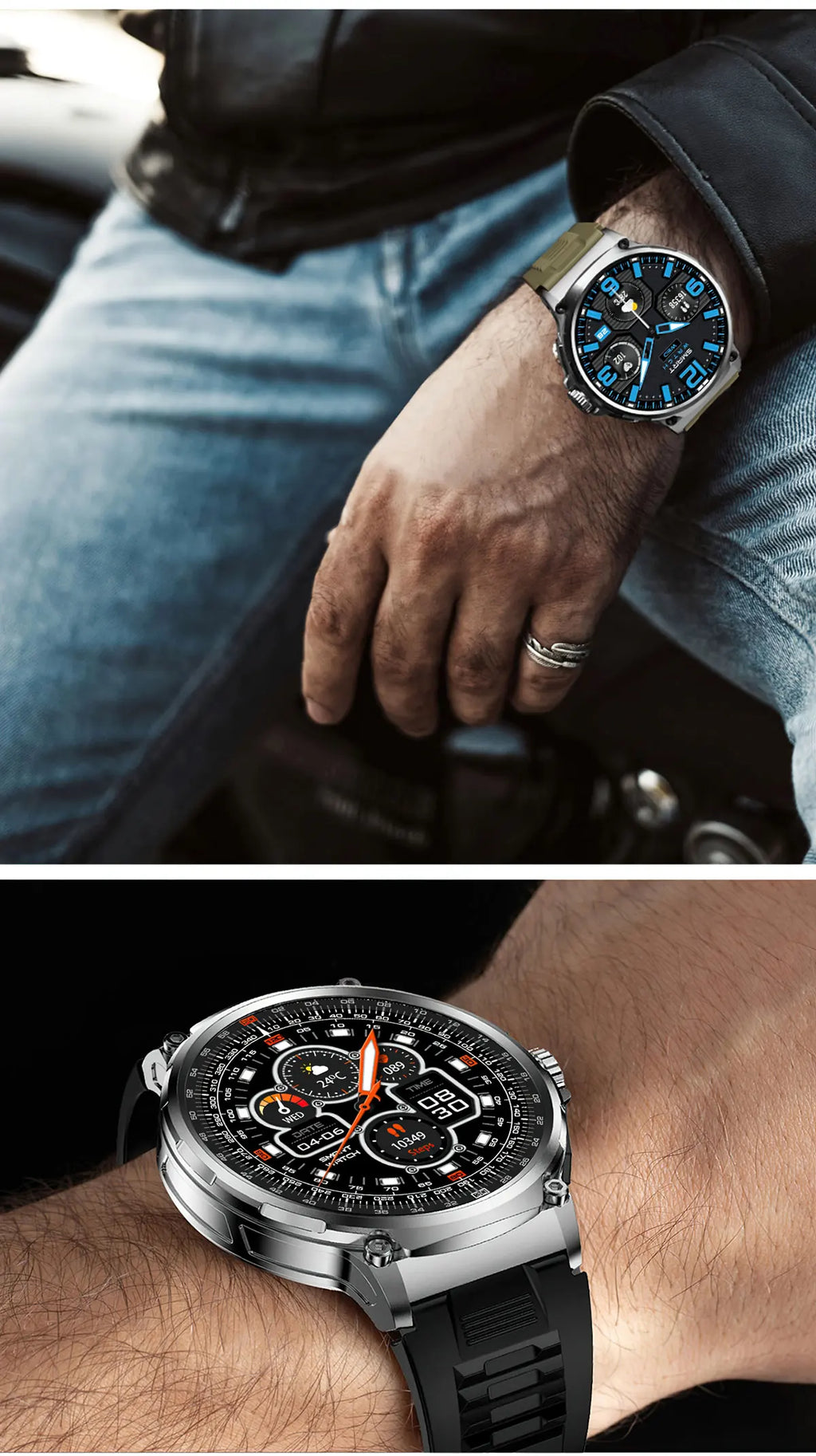 Reloj Inteligente Deportivo AMOLED 1.85 GPS