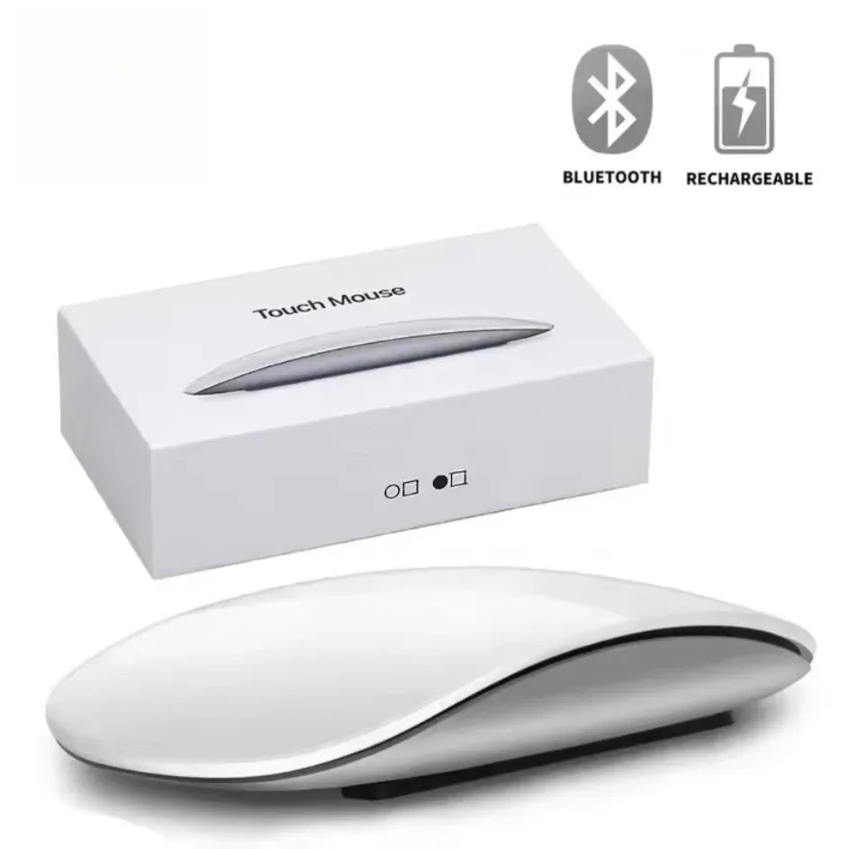 Nuevo ratón Bluetooth inalámbrico, ultrafino, recargable, silencioso, Multi Arc Touch, Magic Mouse para ordenador portátil, iPad, Mac, PC, Macbook