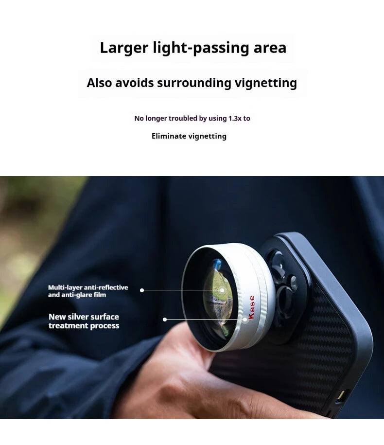 Filtro CPL Kase con Clip para Smartphone y Lente Macro Pro