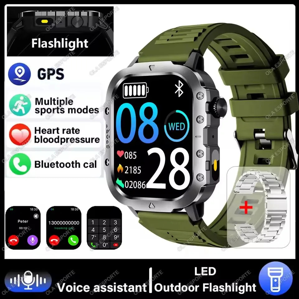 SmartWatch 2025 con GPS Bluetooth y monitor de salud