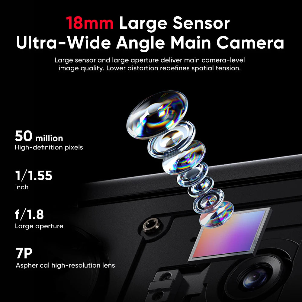 Teléfono Inteligente nubia Z80 Ultra 5G Oficial, Versión Global, Snapdragon 8 Elite Gen 5, 7200 mAh, Pantalla OLED de 6.85'' y 144 Hz, Carga Rápida de 90 W