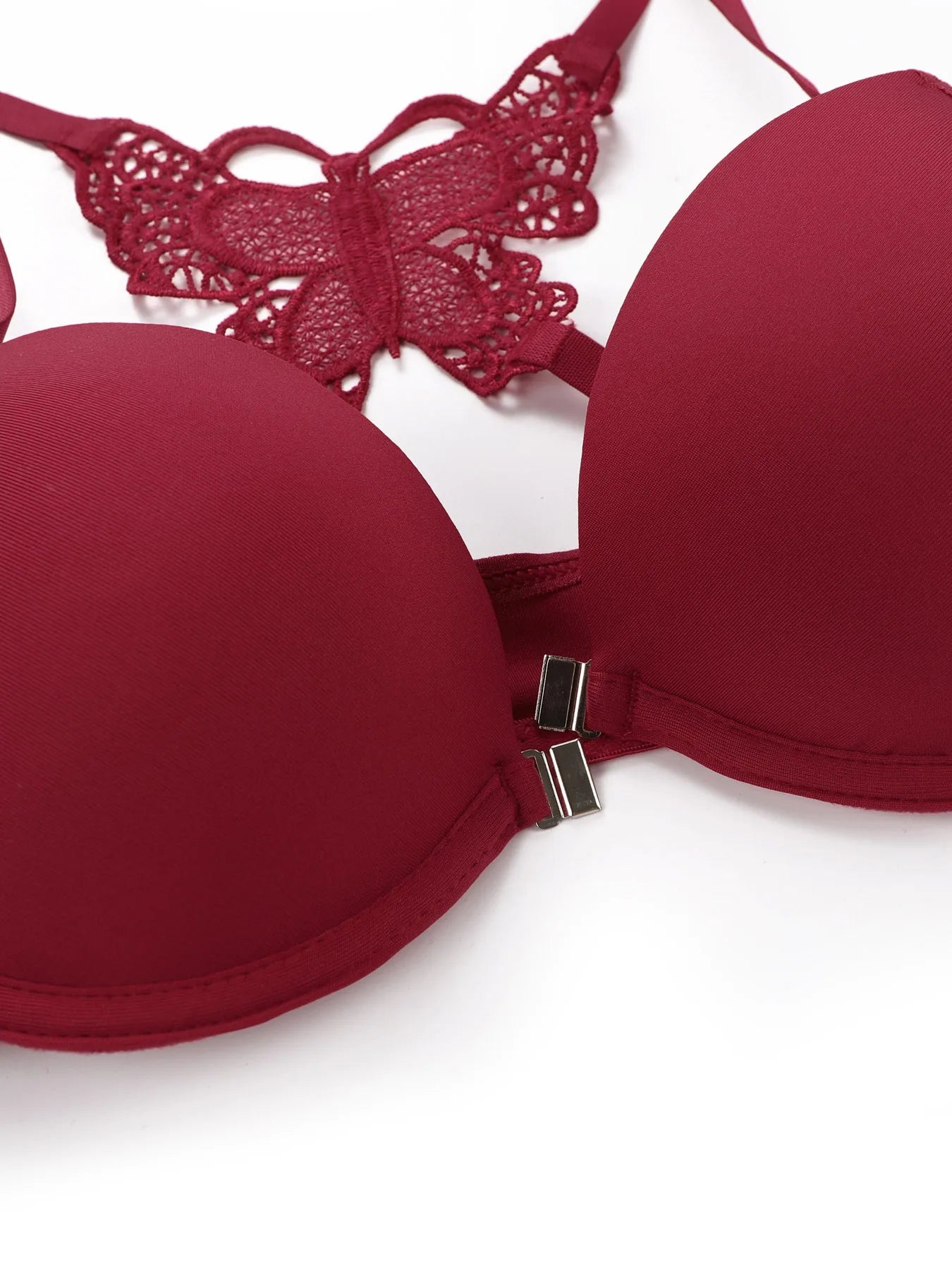 Conjunto de Sujetador y Tanga con Bordado Floral