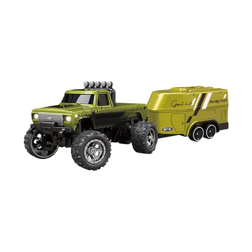 Mini coche de escalada todoterreno con Control remoto de 2,4G, camión monstruo todoterreno RC, modelo de aleación 1/64, vehículo todoterreno de juguete eléctrico