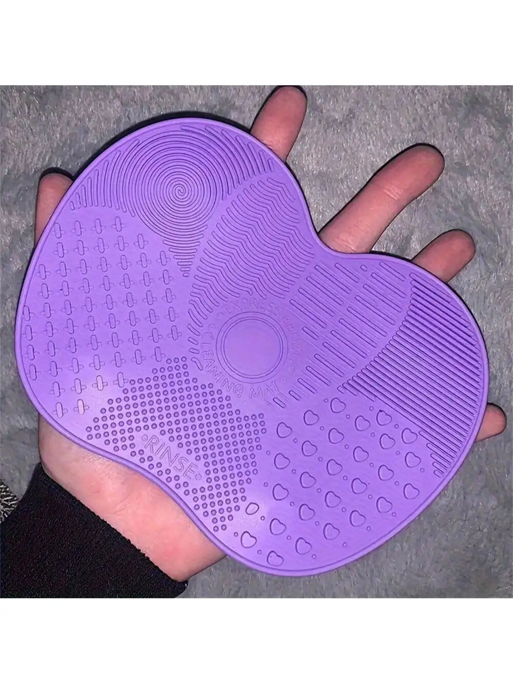 Práctico almohadilla de limpieza, almohadilla de limpieza de brochas de maquillaje de silicona, almohadilla de agente de limpieza de brochas de maquillaje, almohadilla de limpieza de brochas de maquillaje