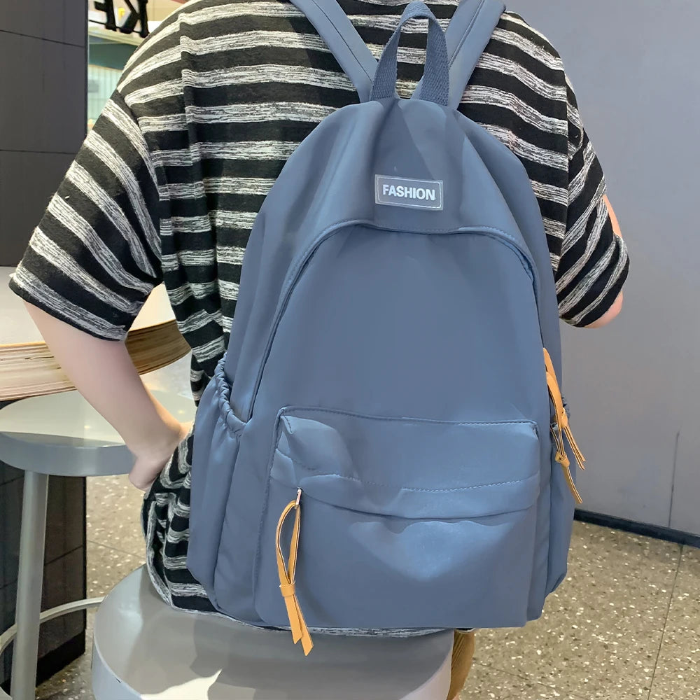 Mochilas simples para estudiantes universitarios, estudiantes de secundaria, estudiantes de secundaria, mochilas casuales, mochilas