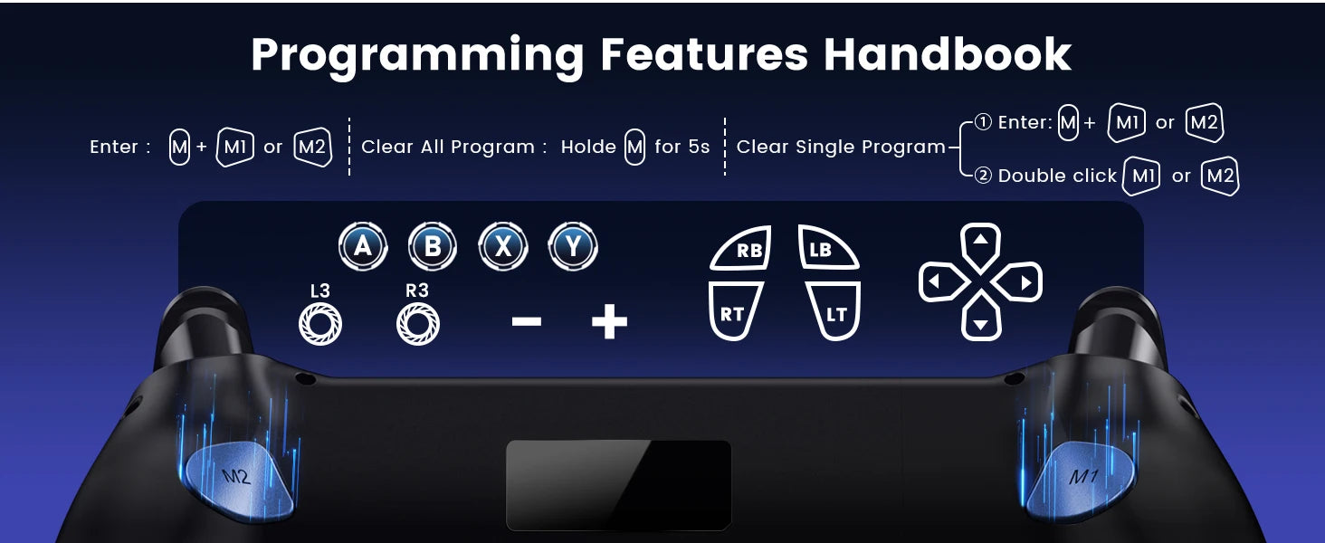 BEBONCOOL Bluetooth Gamepad controlador de juegos de efecto Hall para Nintendo Switch 2/Switch/Switch OLED/teléfono Android/iPhone