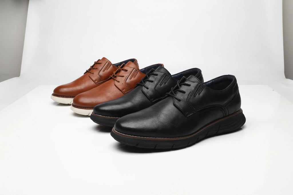 Zapatos Casuales de Cuero para Hombre con Cordones
