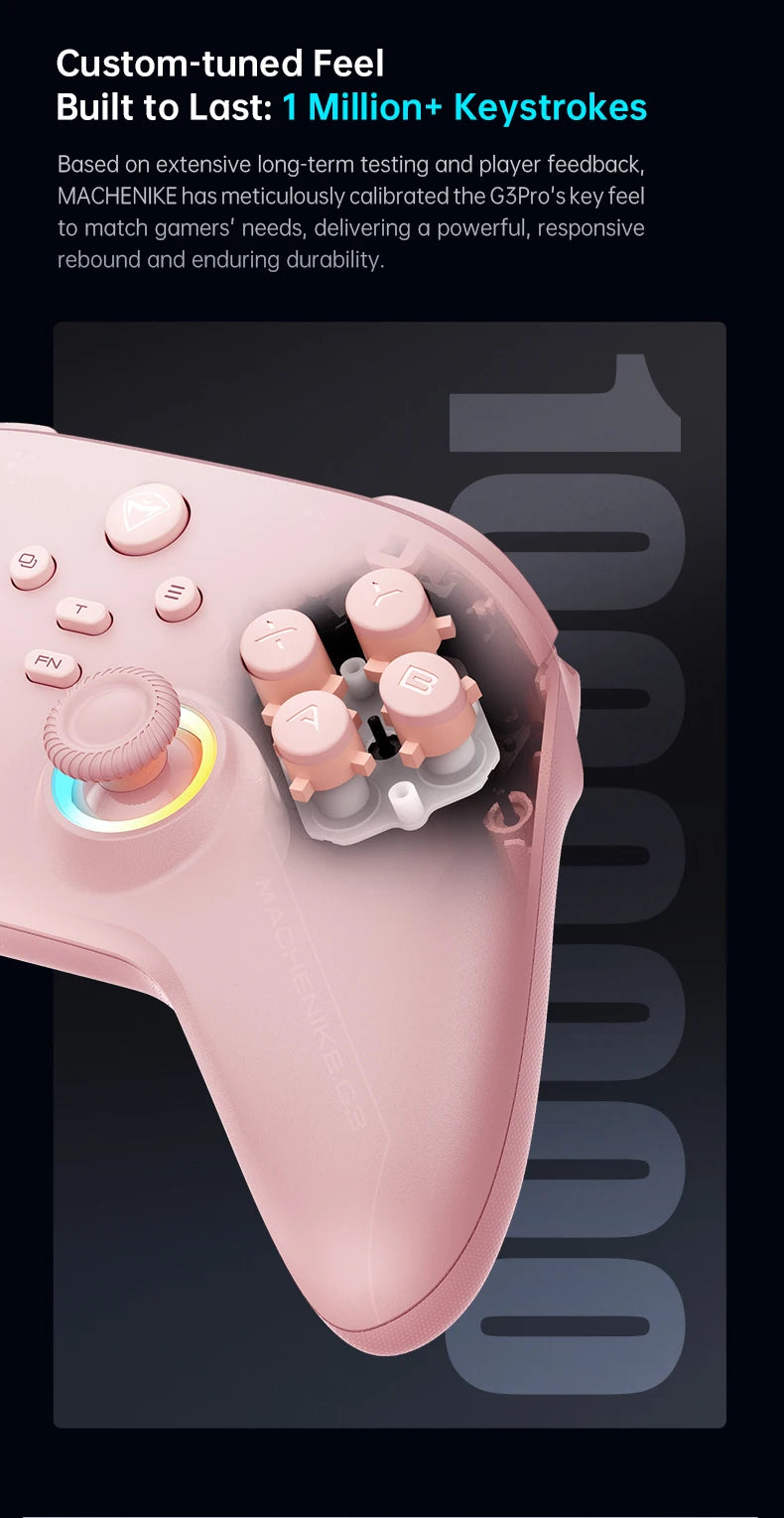 Controlador de Juegos para PC Machenike G3V2 G3Pro, Joysticks con Efecto Hall, Gamepad para Nintendo Switch, iPhone, Teléfono Móvil Android, PC