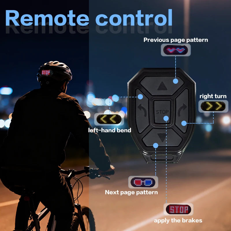 Luz de Advertencia para Casco de Motocicleta, Pantalla LED Programable para Casco, Luz Trasera para Bicicleta, Pantalla LED para Conducción Nocturna
