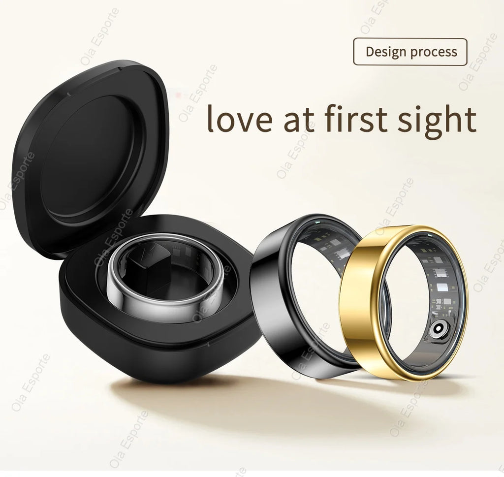 Anillo inteligente presión arterial monitoreo de salud del sueño modo multideporte smartring IP68 impermeable cuidado remoto hombres mujeres