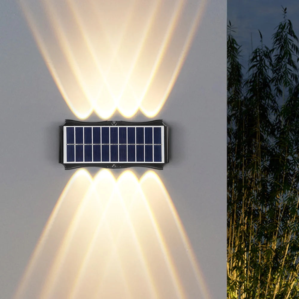 Lámpara Solar LED de Pared para Jardín - Impermeable con RGB