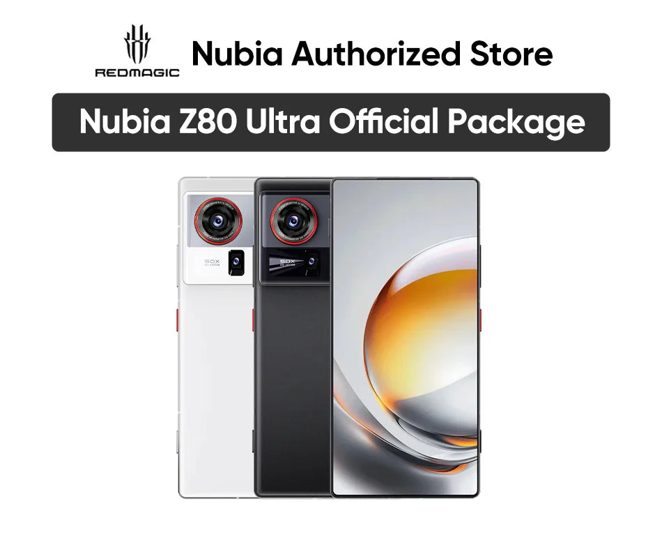 Teléfono Inteligente nubia Z80 Ultra 5G Oficial, Versión Global, Snapdragon 8 Elite Gen 5, 7200 mAh, Pantalla OLED de 6.85'' y 144 Hz, Carga Rápida de 90 W