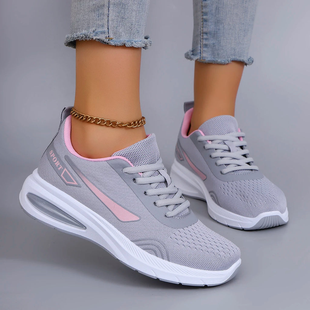 Nuevos zapatos deportivos de primavera para mujer, zapatos deportivos informales a la moda, transpirables, ligeros, antideslizantes, resistentes al desgaste, zapatos planos