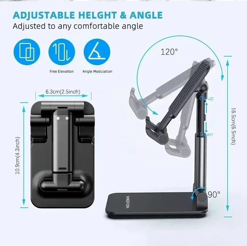 Soporte Universal para Teléfono Móvil, Soporte de Escritorio para Tablet, Soporte Ajustable para Escritorio, Soporte Flexible para Transmisión en Vivo, Compatible con Todos los Teléfonos