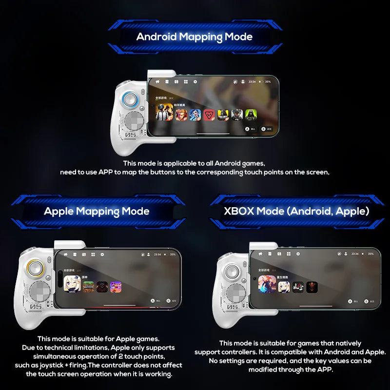 Controlador de Juegos Móviles Memo MB05, Joystick Hall, Disparo Especial, Combo para Android, Periféricos para Juegos Móviles, Gamepad Valorant
