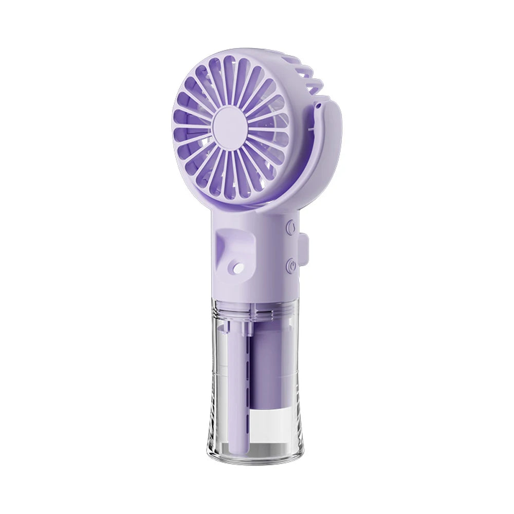 Mini Ventilador Portátil con Pulverizador de Agua