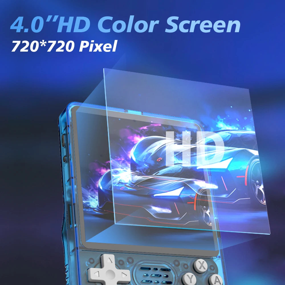 Consola de Juegos Retro R36S Plus, Pantalla IPS 4.0 Pulgadas, 64G o 128G