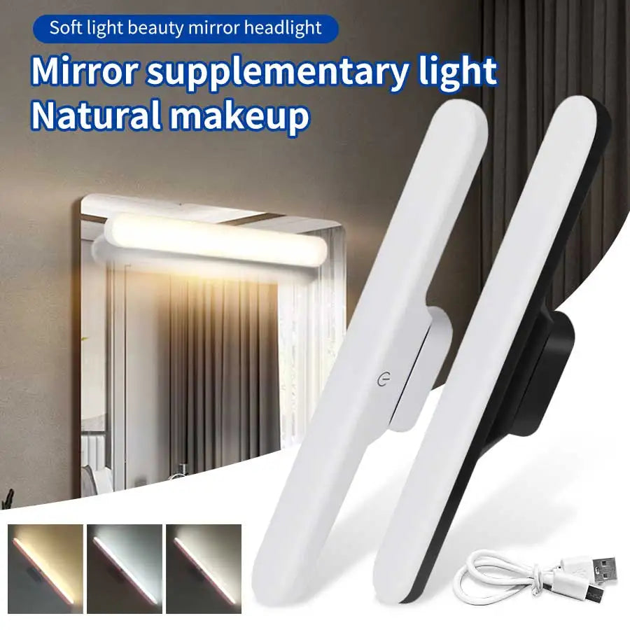 Lámpara LED de Maquillaje con Luz de Espejo 3 Colores